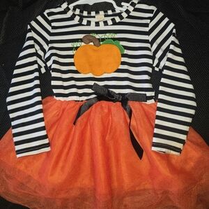 Striped Pumpkin Halloween Costume for Kids